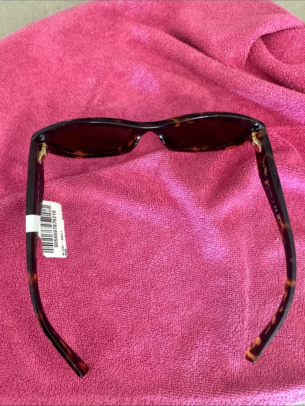 New Prada Tortoiseshell Sunglasses with Dark Lenses with tag